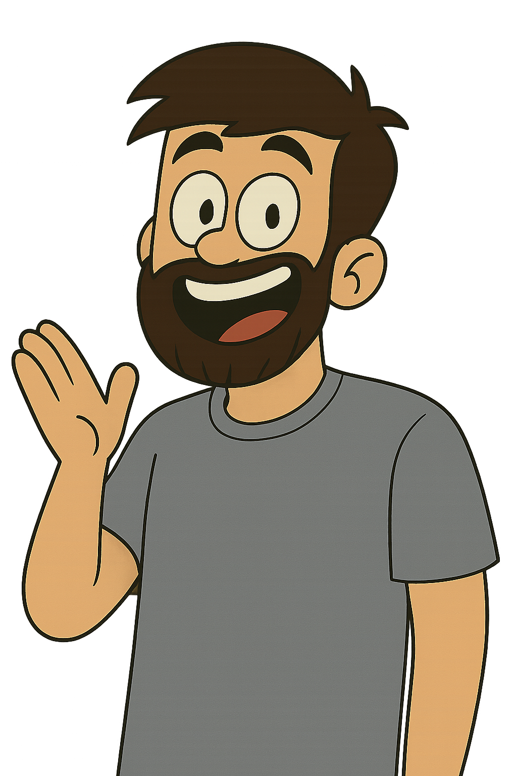 Professor Diego Pinho em caricatura